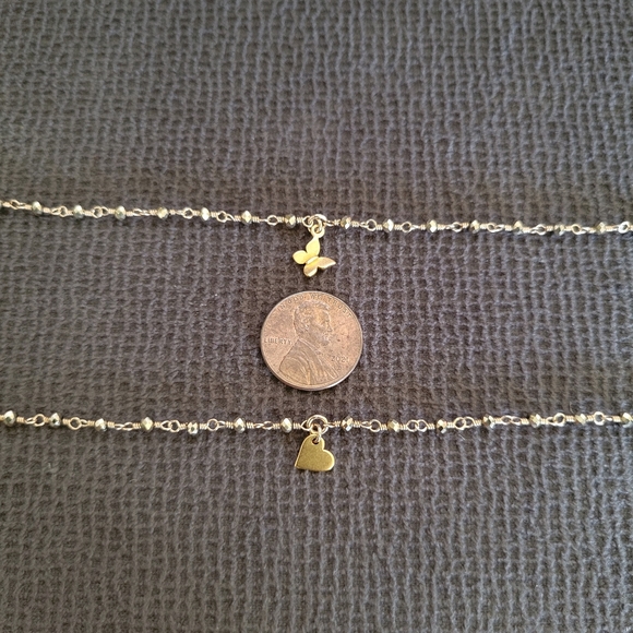 ✨️HP✨️ Dainty Gold💛 Pyrite Bracelet Trio3️⃣ - NWOT - Picture 7 of 15